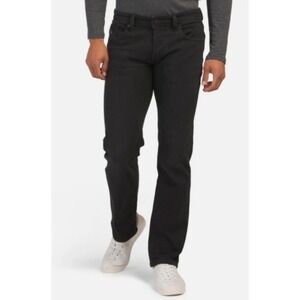 DIESEL LARKEE Straight Leg Jeans Men Black Wash W32 L32 Stretch Denim